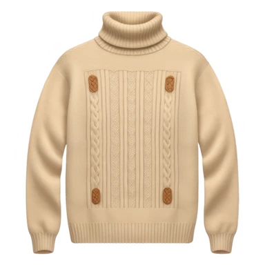 beije turtleneck sweater sticker