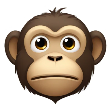 monkey tired sticker