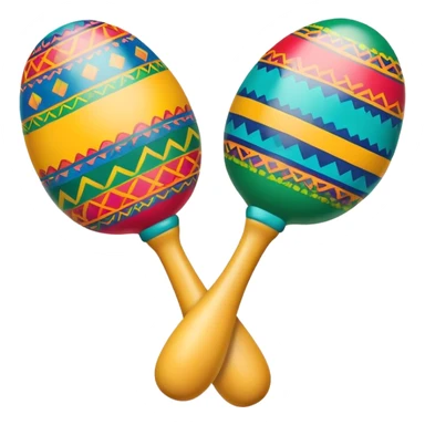 Mexican maracas sticker