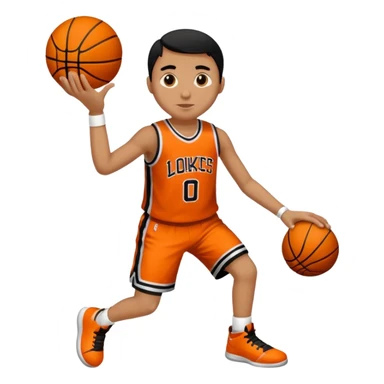 8 numaralı kıvırcık cocuk basketçi siyah saçlı  sticker