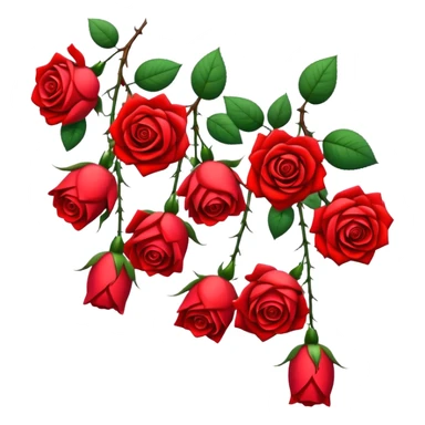Roses hanged for drying sticker