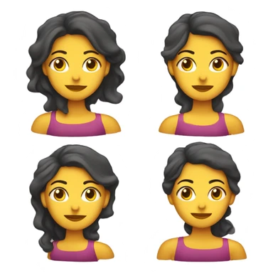 Mujer con fundas plasticas sticker