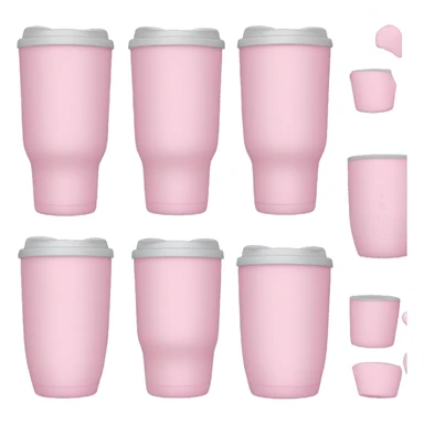 Light pink tumbler without face sticker