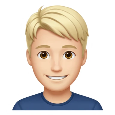 Norwegian handsome anime man sticker