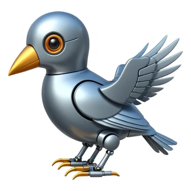 robotic bird sticker