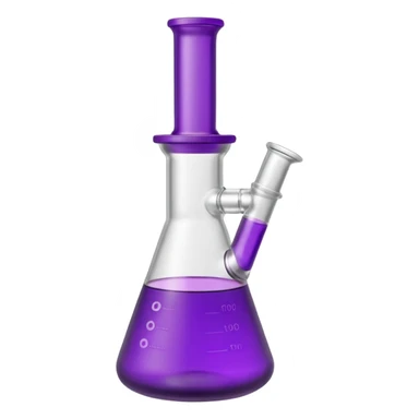 Purple Beaker Shaped Bong  sticker