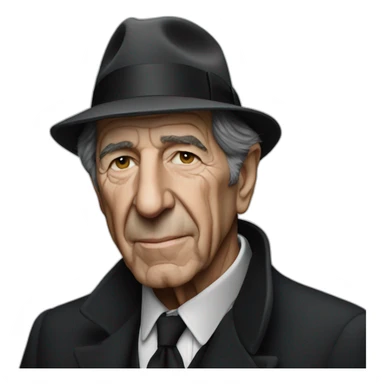 Leonard cohen sticker