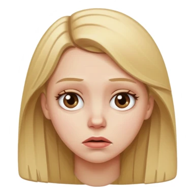 Disappointed dirty blonde white girl sticker