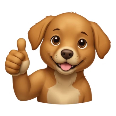 An adult Labrador's paw giving a thumbs up. sticker
