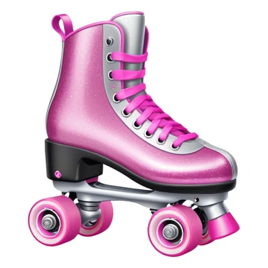 Glitter roller skates  sticker