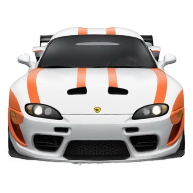 autos de carrera de supra sticker