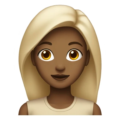 Clean girl in beige sticker