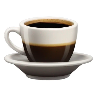 lungo black coffee sticker