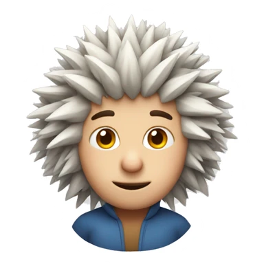 Hedgehog person sticker