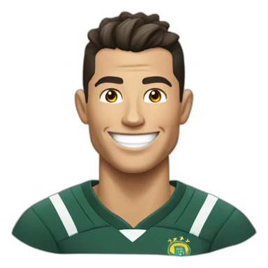 Cristiano Ronaldo smille  sticker