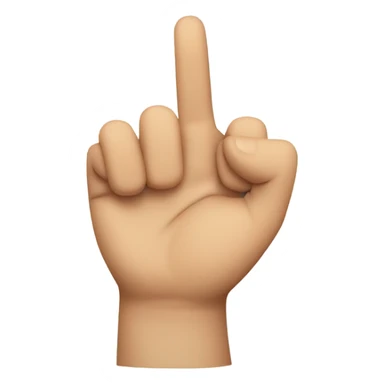 Hush emoji with finger shaking sticker