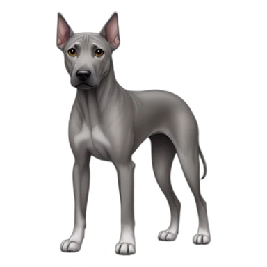 Dog gray Thai Ridgeback Full-height sticker