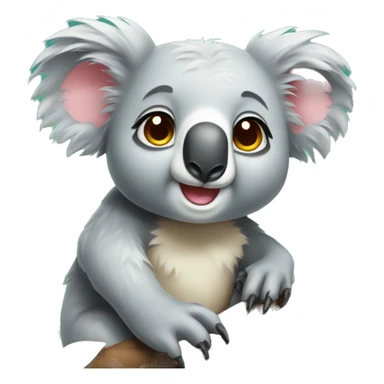 Koala, sunshine, cute eyes,  sticker