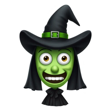 Spongebob as the wicked witch of the west sticker