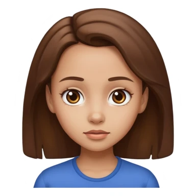 Girl with massive forehead  sticker