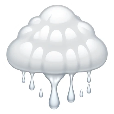 individual white glue drops falling and dripping  sticker