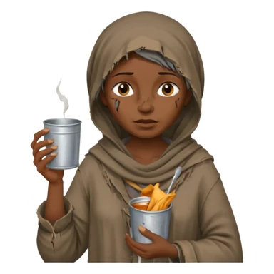 begger woman sticker