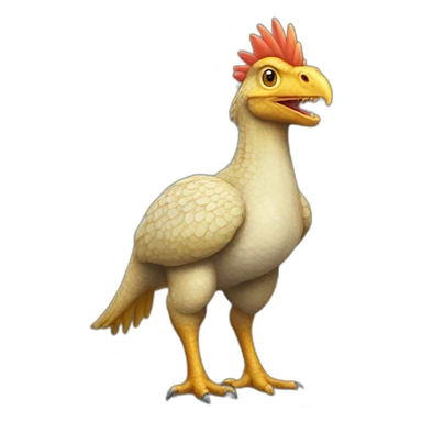 Dinosaur Chicken Hybrid sticker