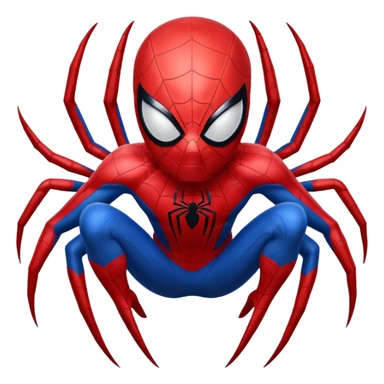 Create spider man logo emoji sticker