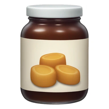 a jar of light-brown jam sticker