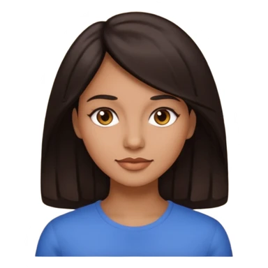 Dormir cabelo preto pele morena clara mulher sticker