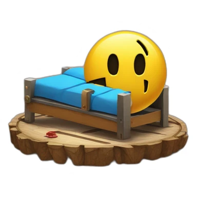 Pac-Man is sleeping on a bear trap sticker