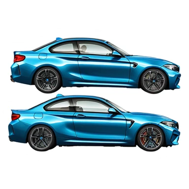 bmw m2 G87 blue sticker