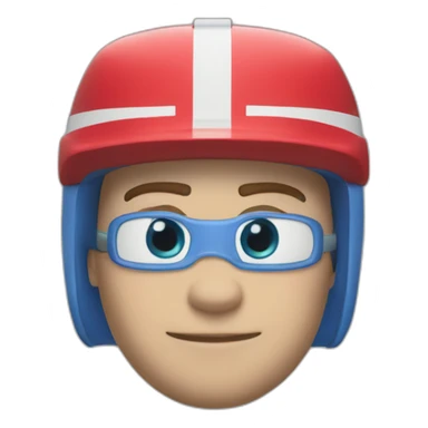 rayo mcqueen azul vista frontal sticker