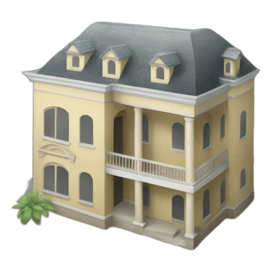 second floor of a building sticker