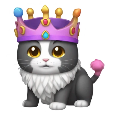 Nyan Cat King Full body  sticker