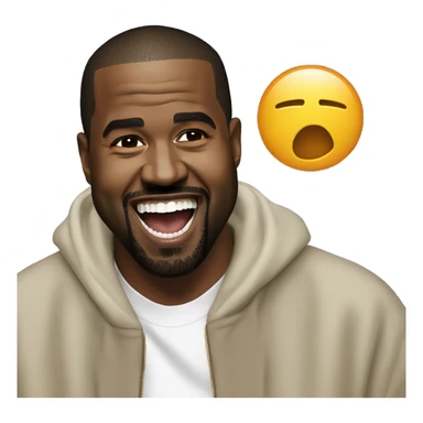 laughing Kanye west sticker