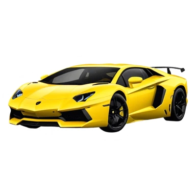 Lamborghini Aventador - Lamborghini (Model Year: 2021) (Iconic colour: Yellow) sticker