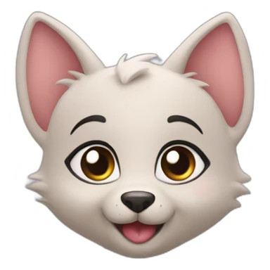 Luna love good qui fait un bisou sticker