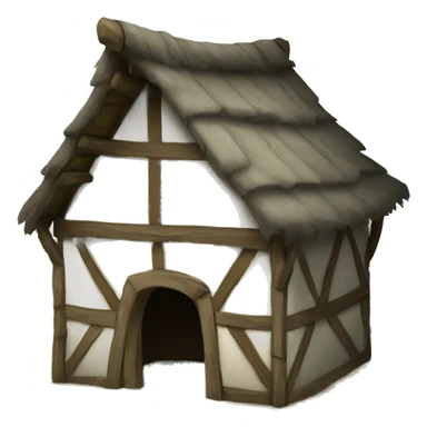 medieval hut sticker