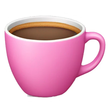Pink cup at sticker