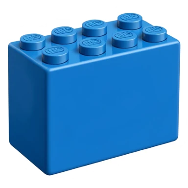blue lego brick sticker