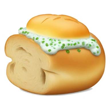 bread roll with tartare inside sticker