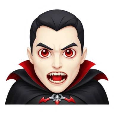 Create an emoji of  a scary Vampire full bodied sticker