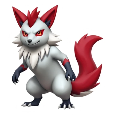 Zoroark-Zangoose-Fakémon-hybrid-creature (full body)  sticker