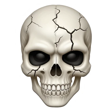 Scary bones Mask sticker