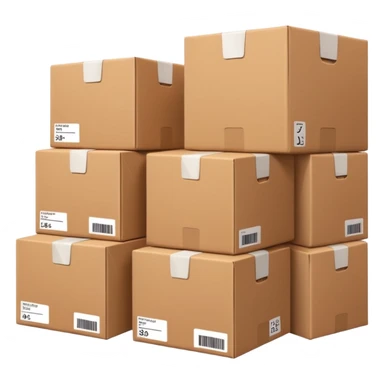 create a realistic emoji showing logistics in a efficent way sticker