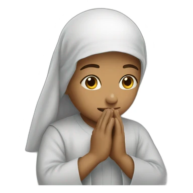 Praying muslim sticker