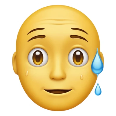 a sad yellow male emoji sticker