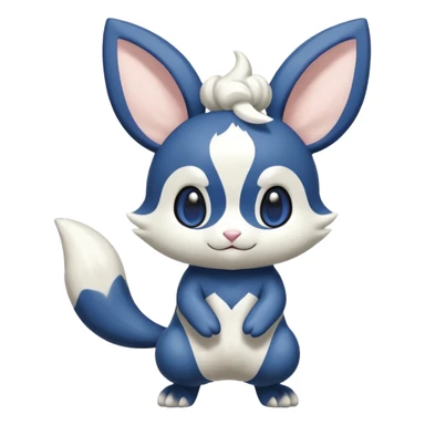 Minun-Meowstic-Minccino-fusion, full body sticker