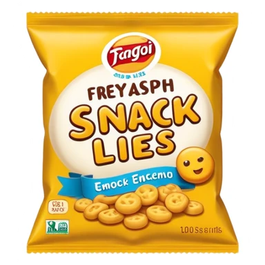 snack Lies brand, packaging sticker
